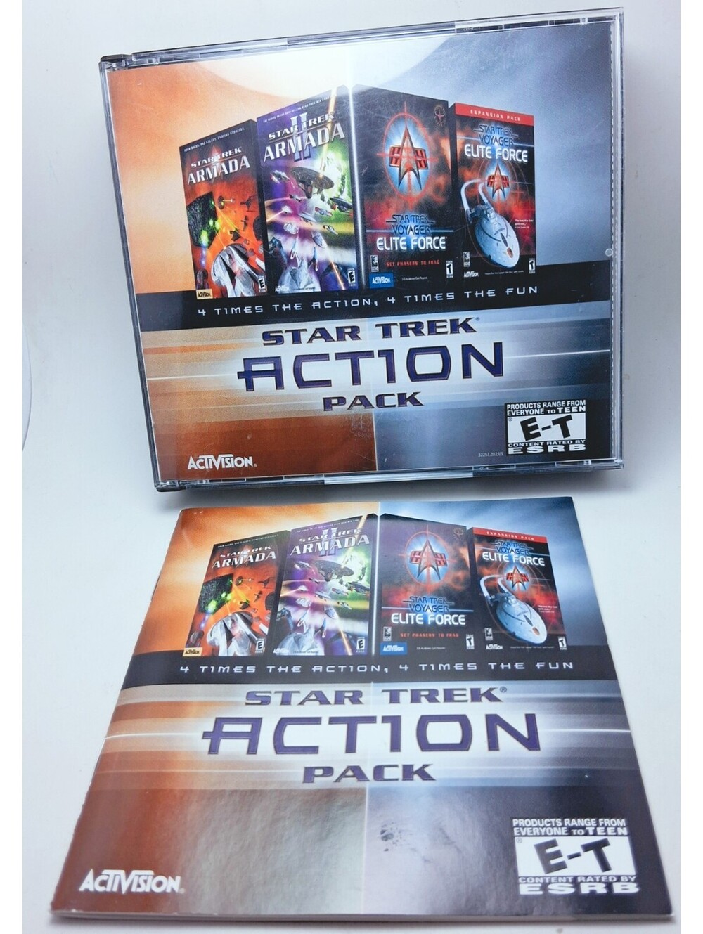 Activision Star Trek Action Pack PC Compilation w/ Manual Expansion Pack 2002